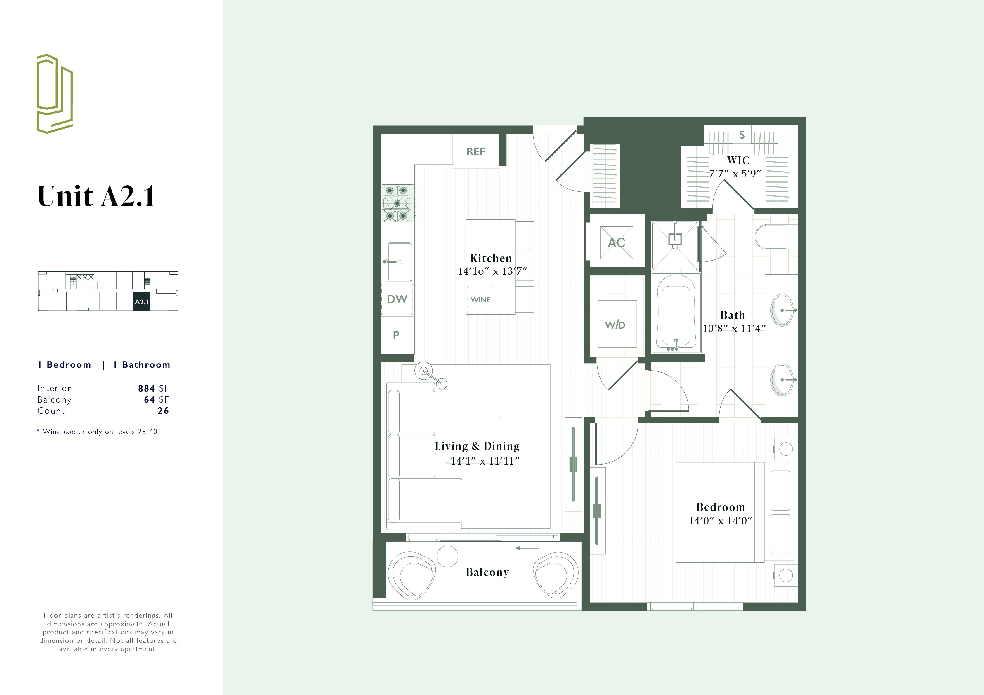 A2.1 floorplan layout