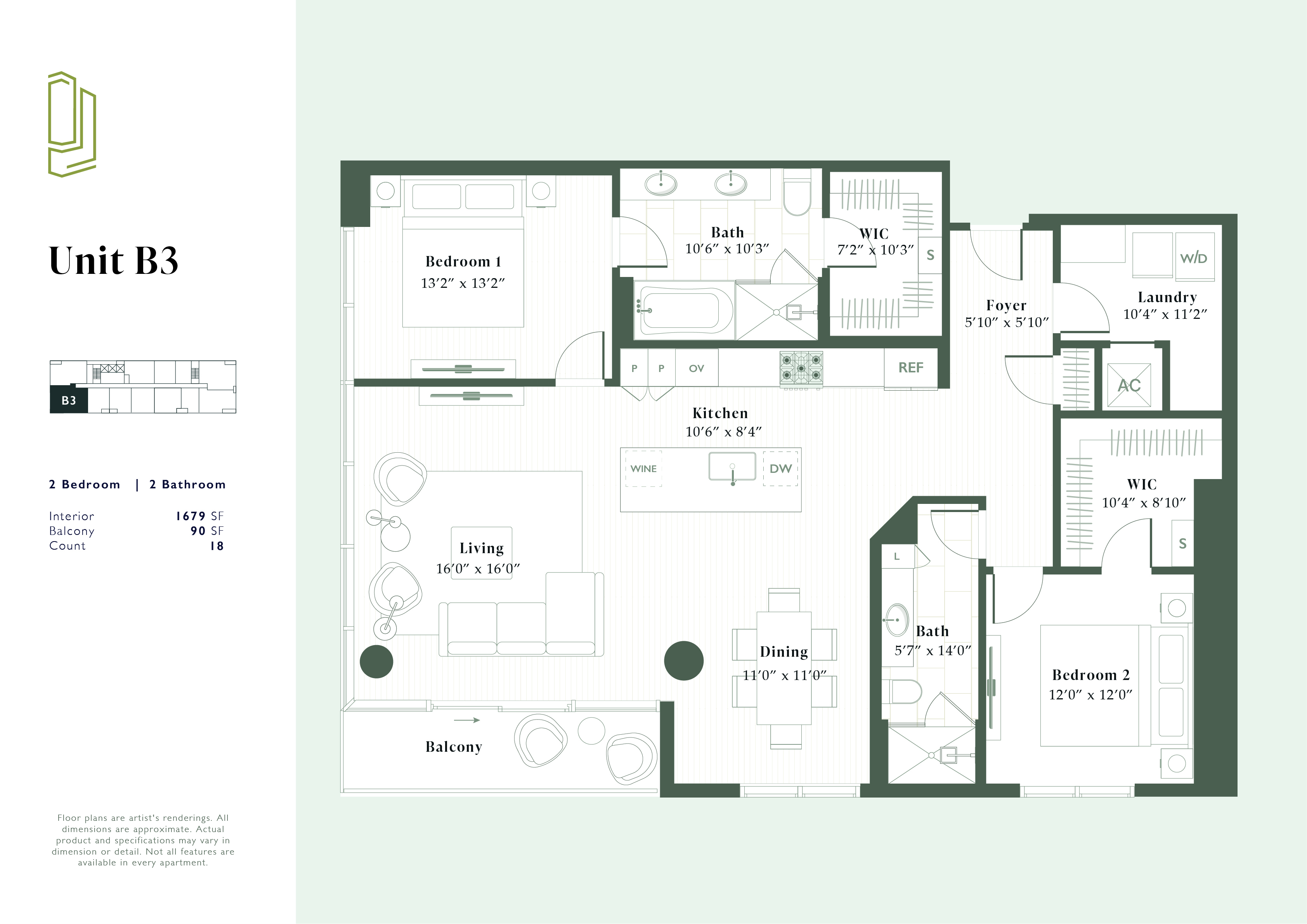 B3 floorplan layout