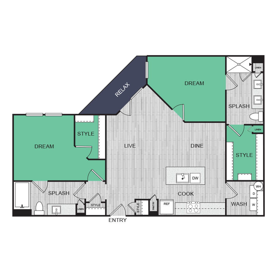 B2 floorplan layout