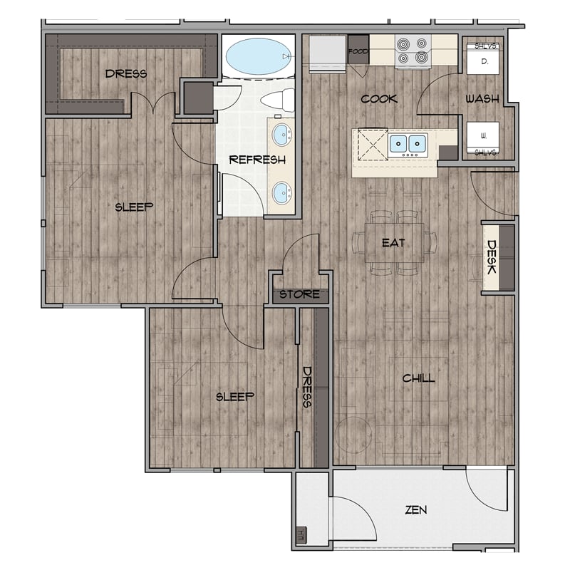 B1B floorplan layout