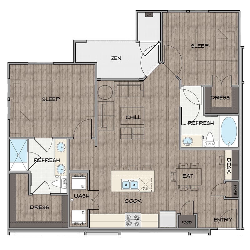 B2B floorplan layout
