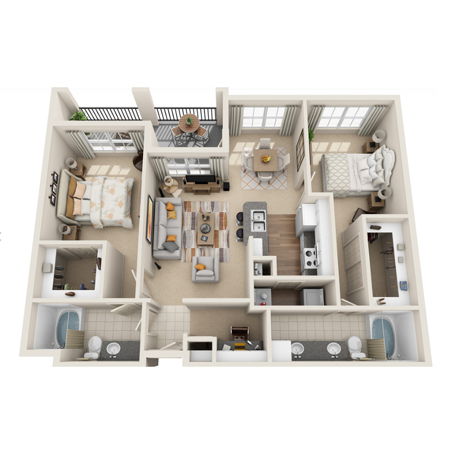 B2 floorplan layout