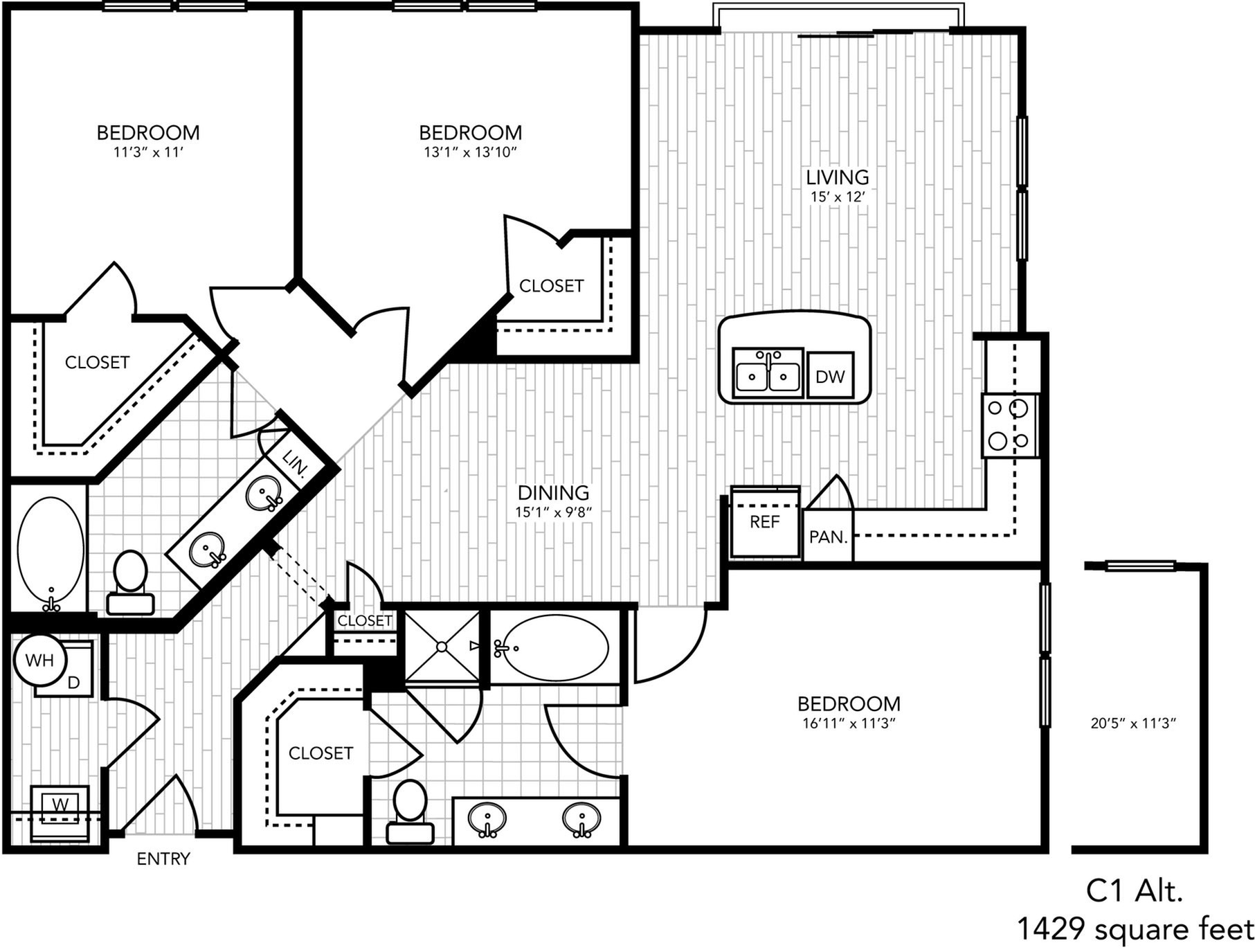 C1 ALT2 floorplan layout