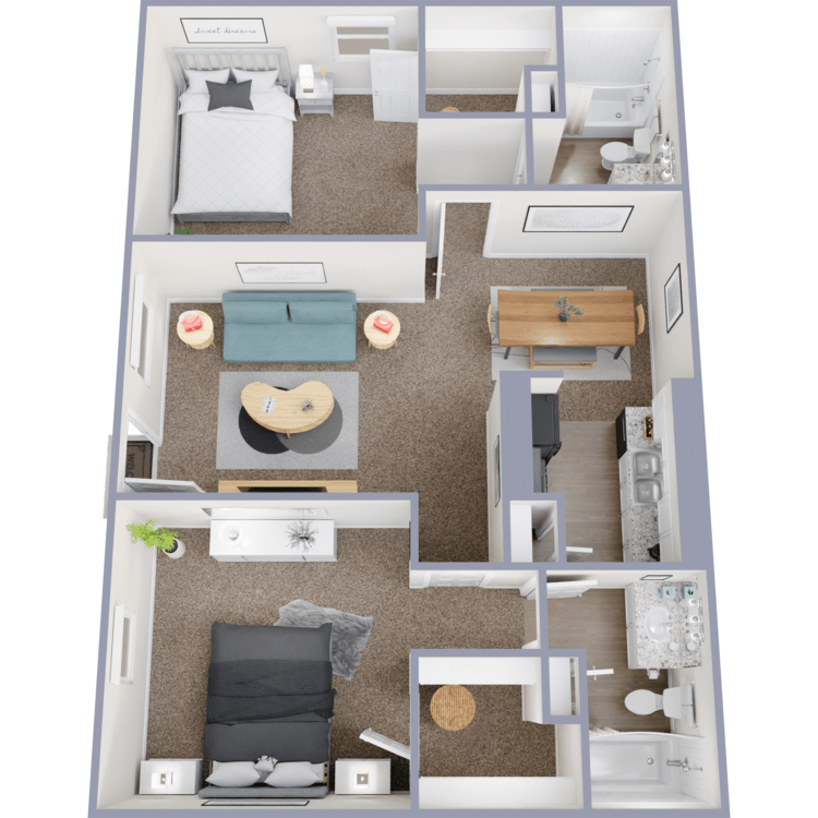 2-2 floorplan layout