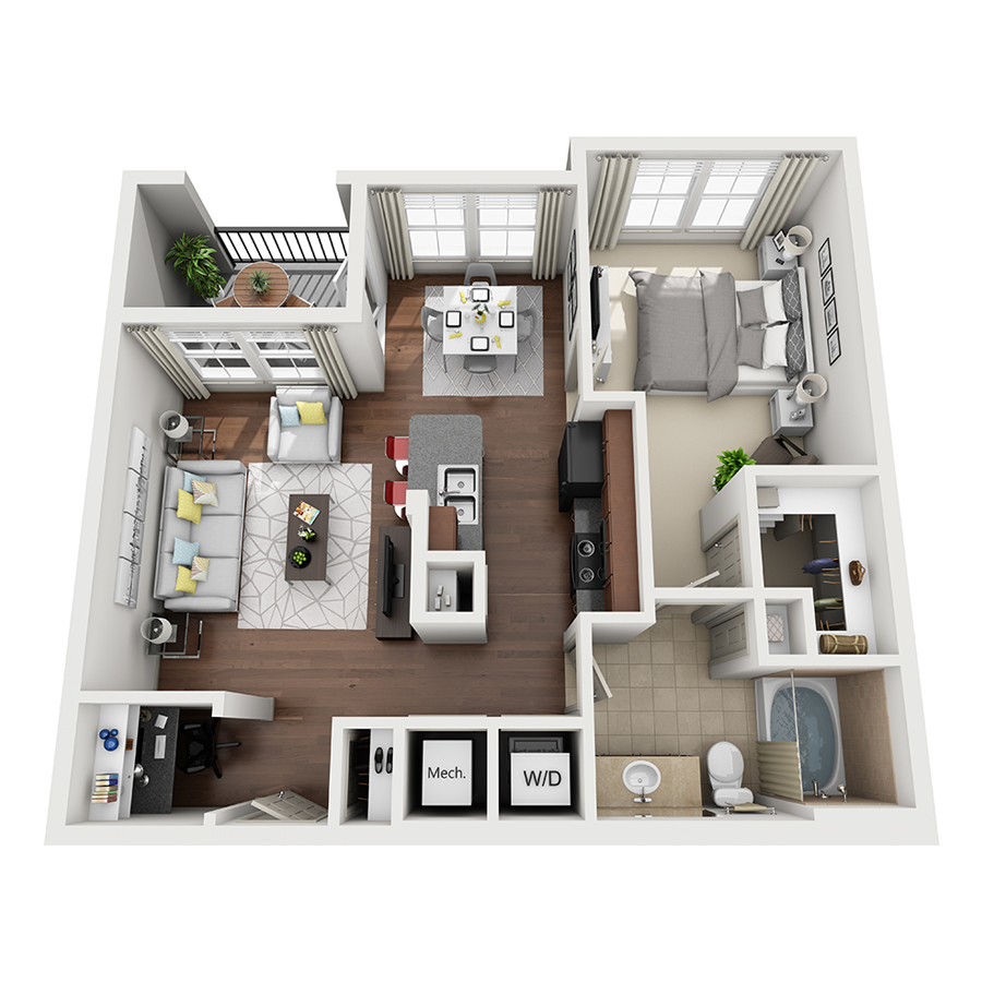 The Holly Hall floorplan layout