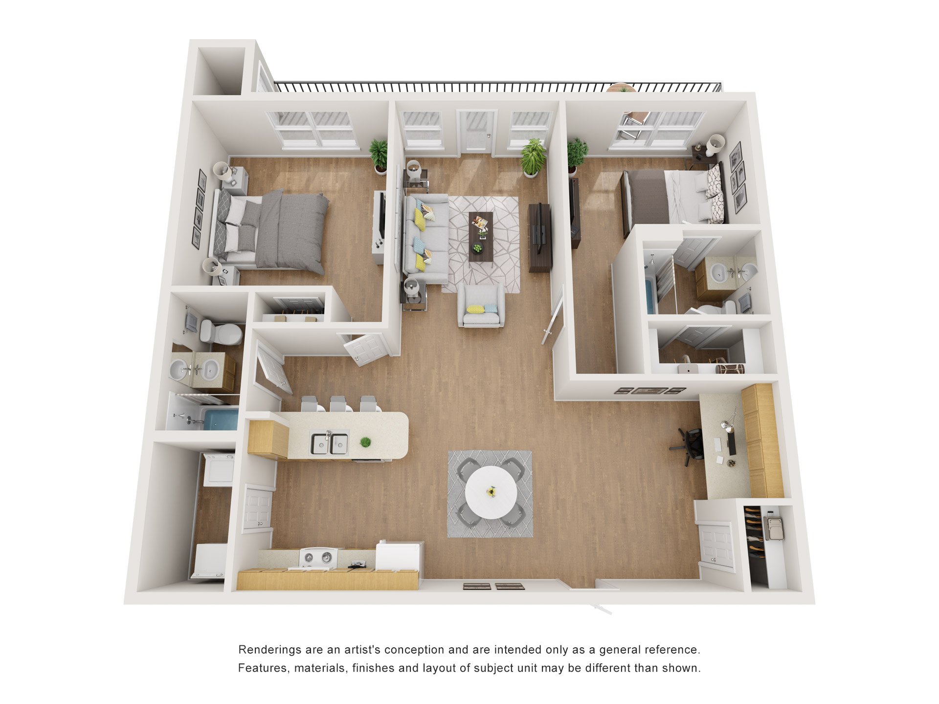 2X2-PR floorplan layout