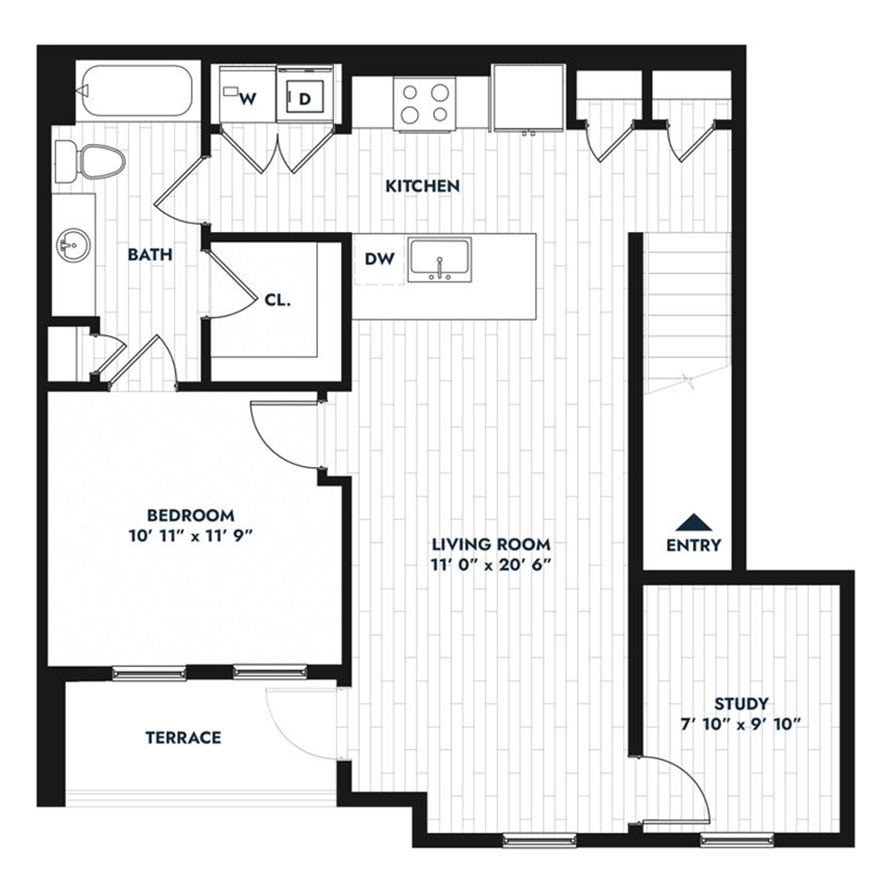 1B - ALT floorplan layout