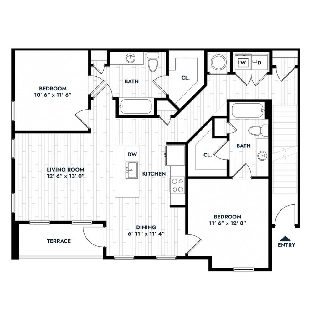 2B floorplan layout
