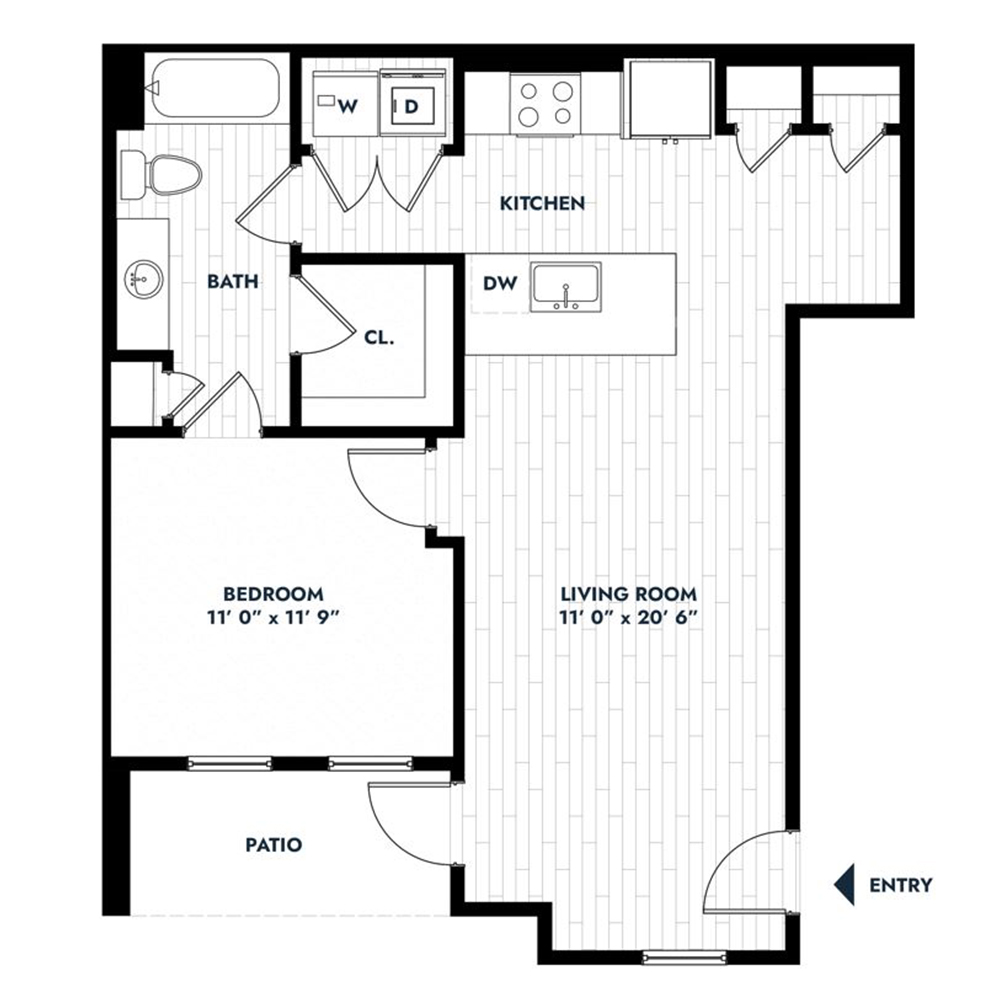 1A floorplan layout