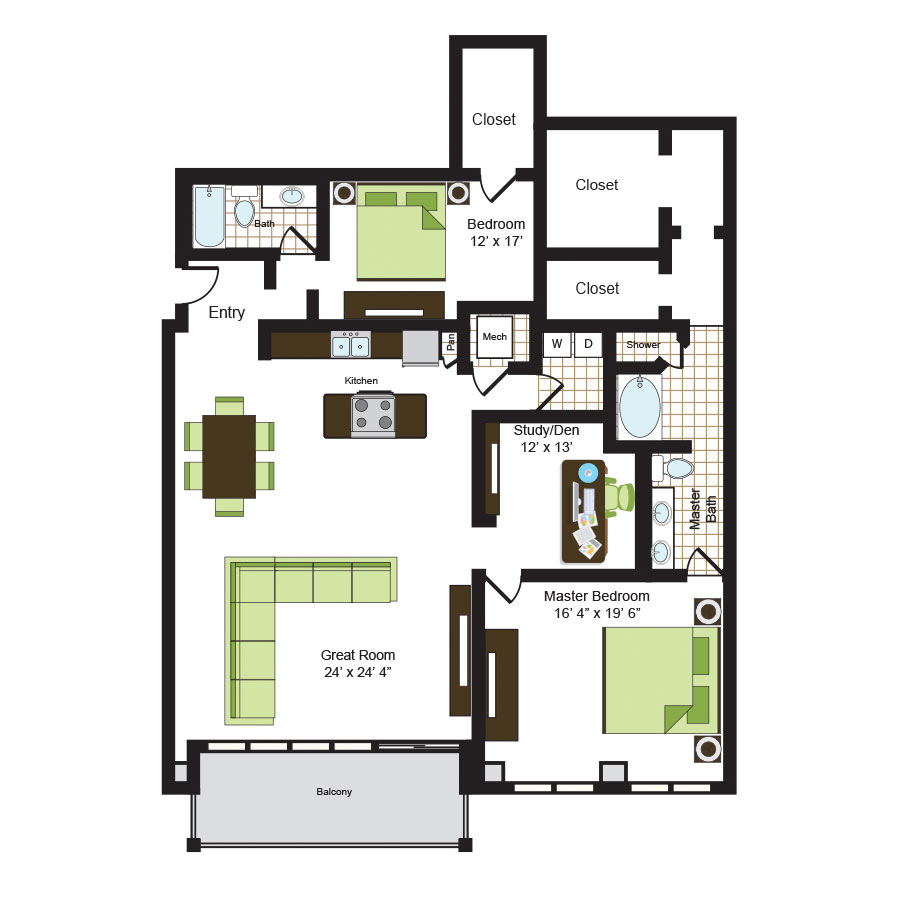 C1D floorplan layout
