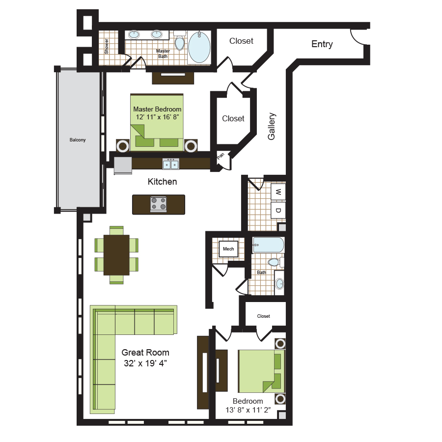 B2R floorplan layout