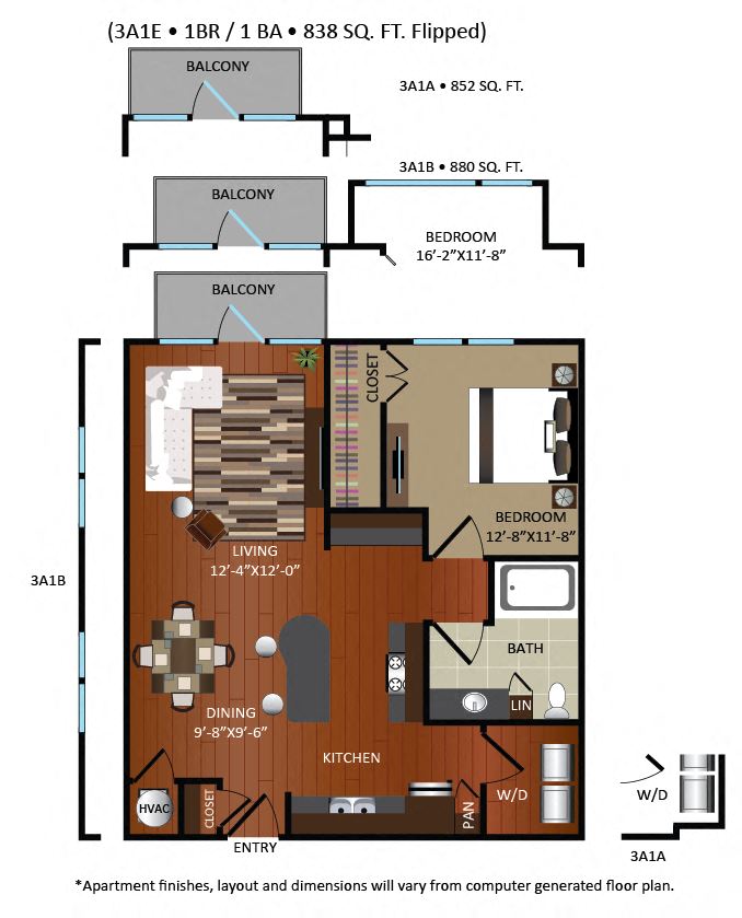3A1 floorplan layout