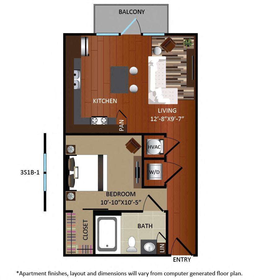3S1A floorplan layout