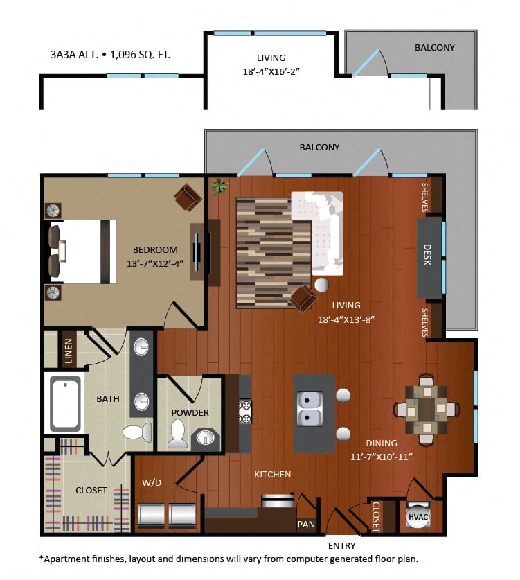3A3 floorplan layout