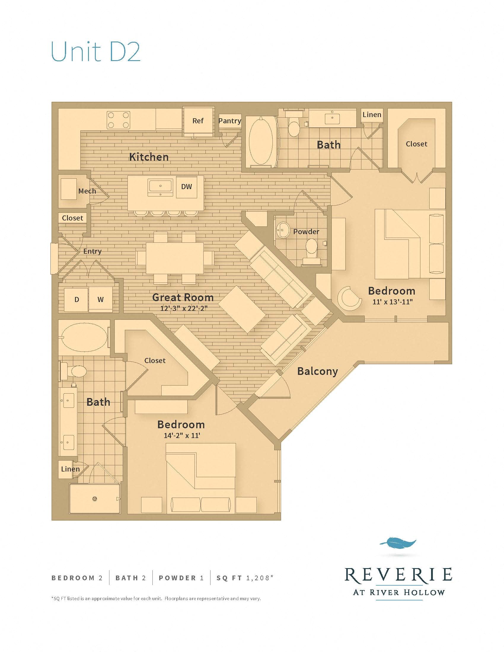 D2 floorplan layout
