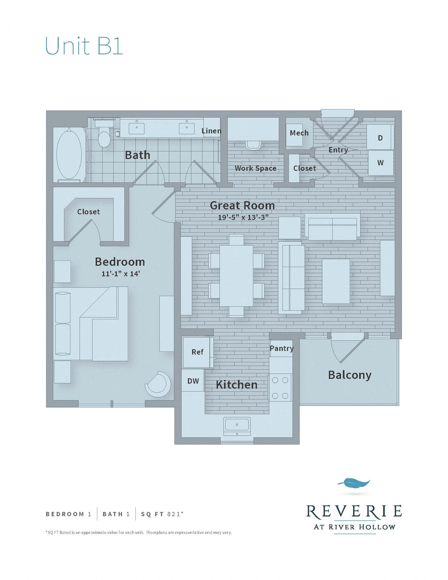B1 floorplan layout