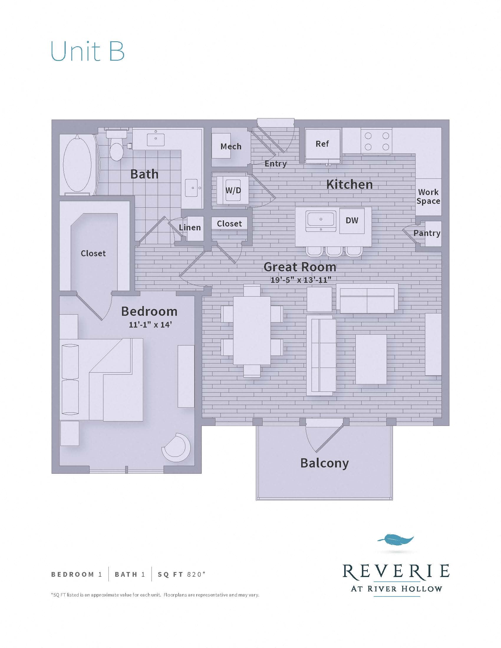 B floorplan layout