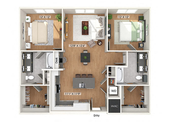 B2 floorplan layout
