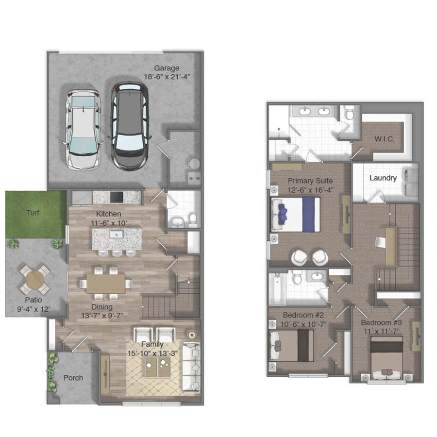 Kilby with Attached Garage floorplan layout