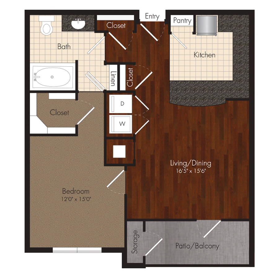 The Kingston floorplan layout