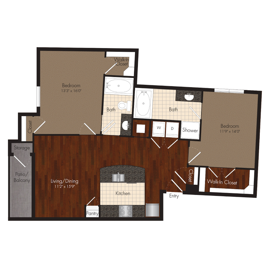 The Peckham floorplan layout