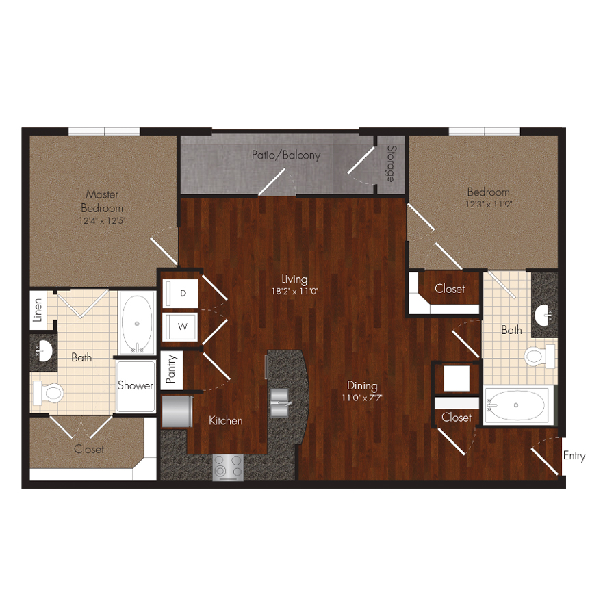 The Woodhead floorplan layout