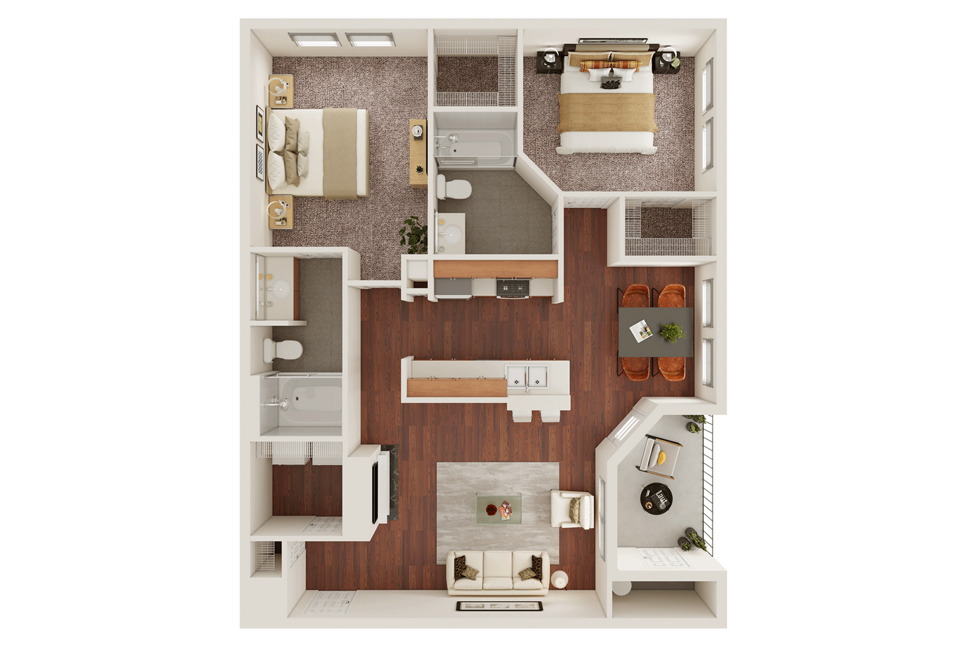 B2 floorplan layout