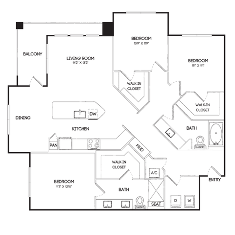 Meadow floorplan layout