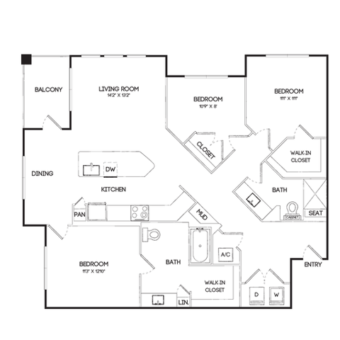 Meadow HC floorplan layout