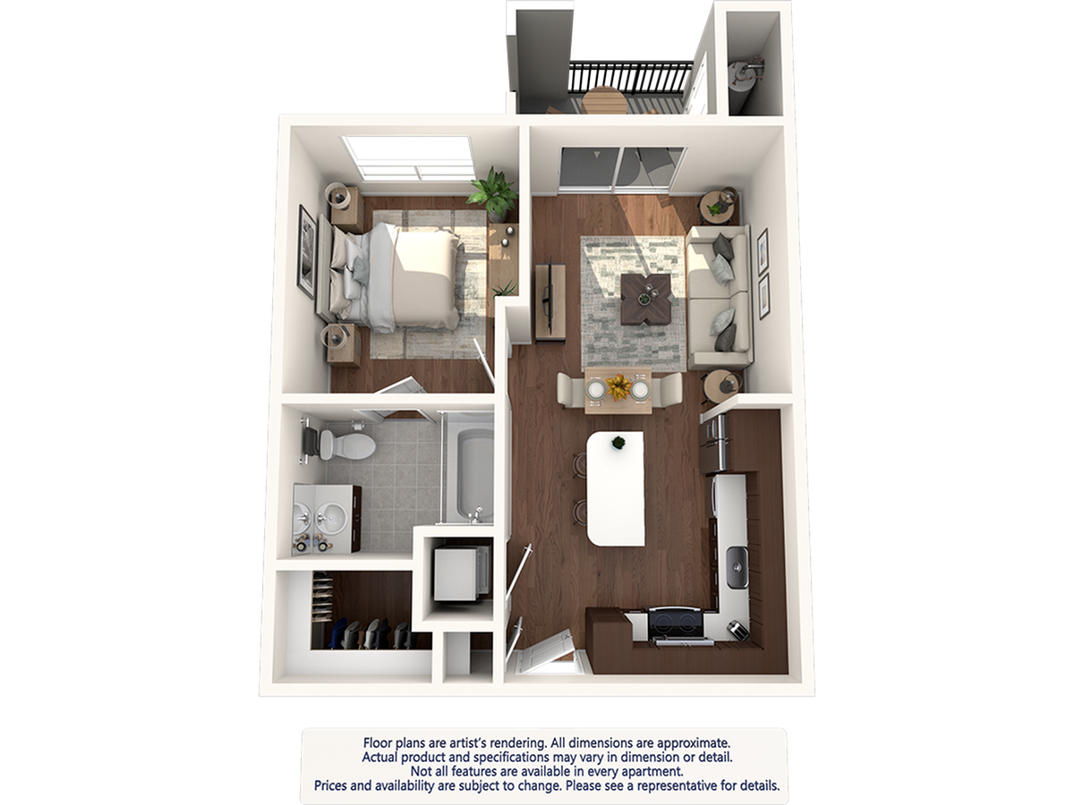 A floorplan layout