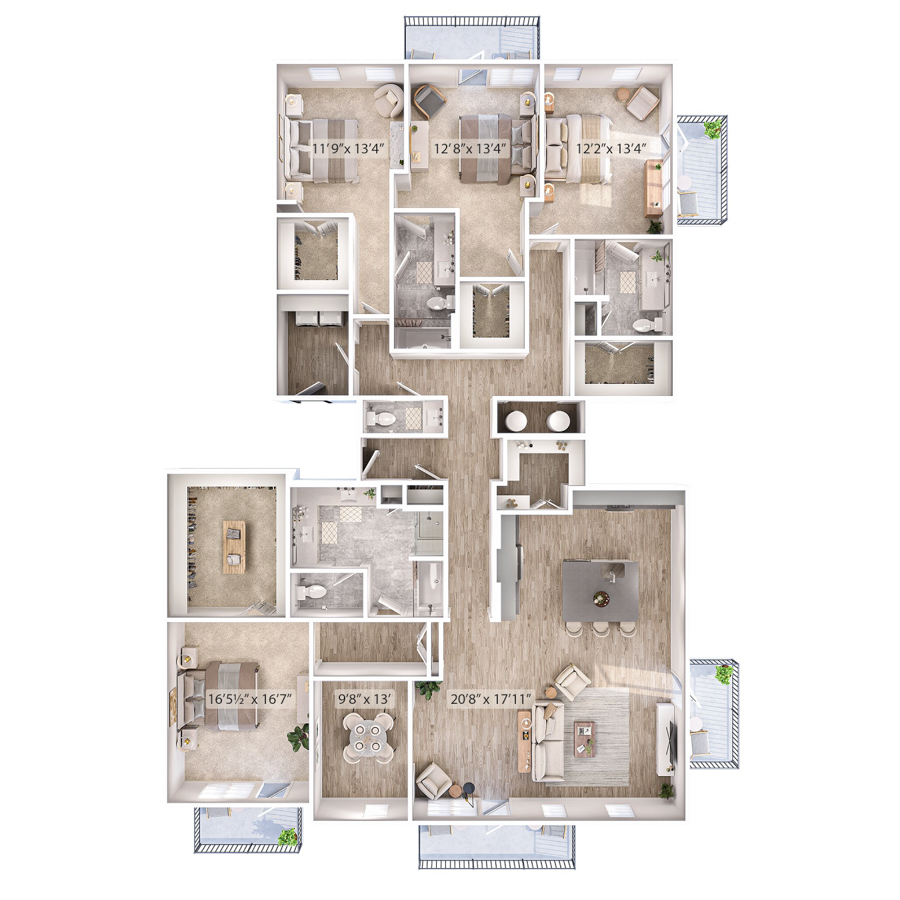 PH2 floorplan layout