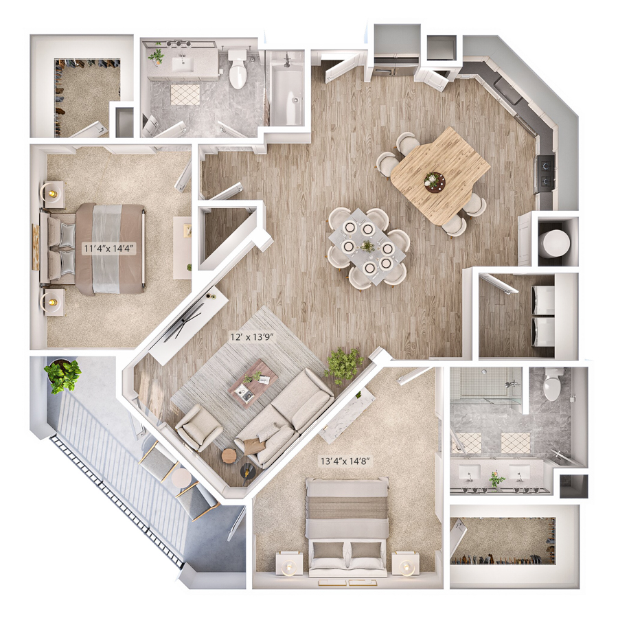 B3 floorplan layout