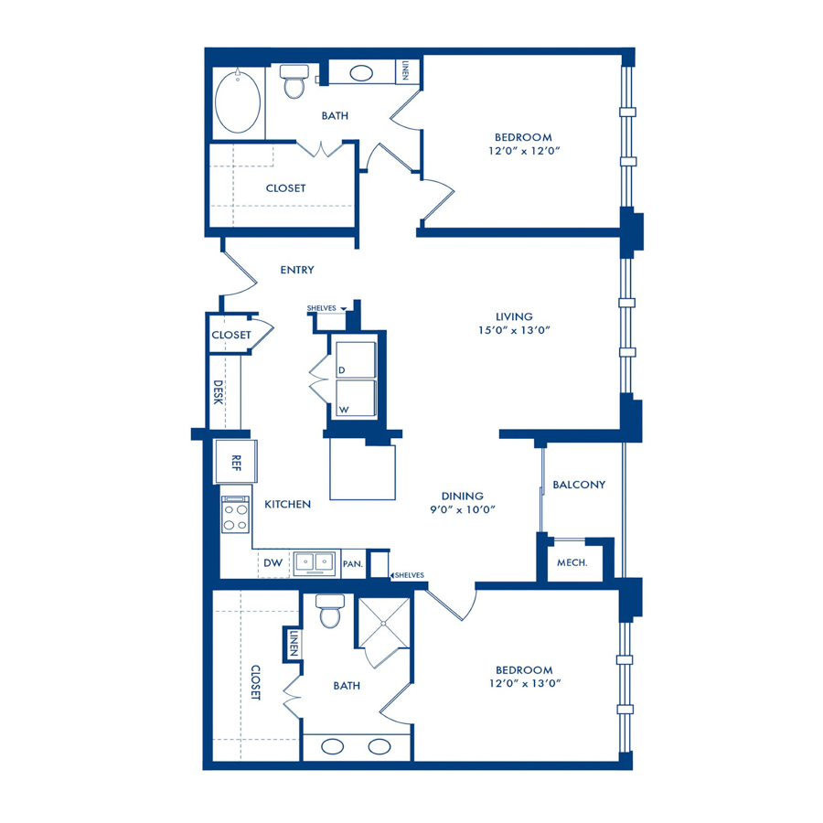 F floorplan layout