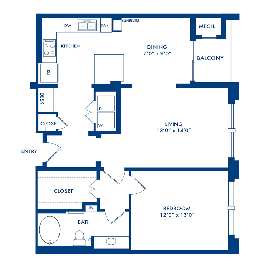 B floorplan layout
