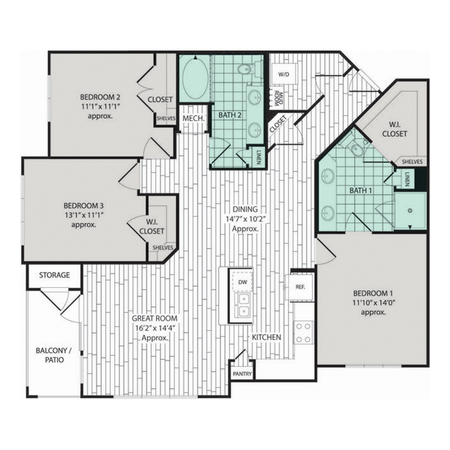 C1 floorplan layout