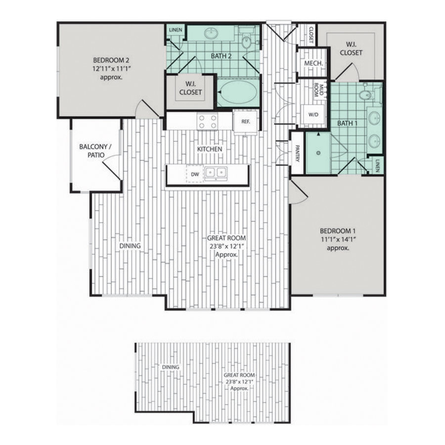 B2 floorplan layout