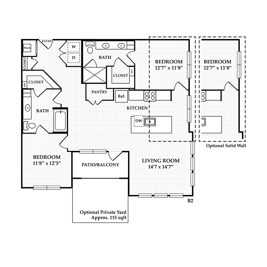 B2 floorplan layout