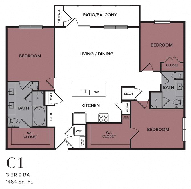 C1 floorplan layout