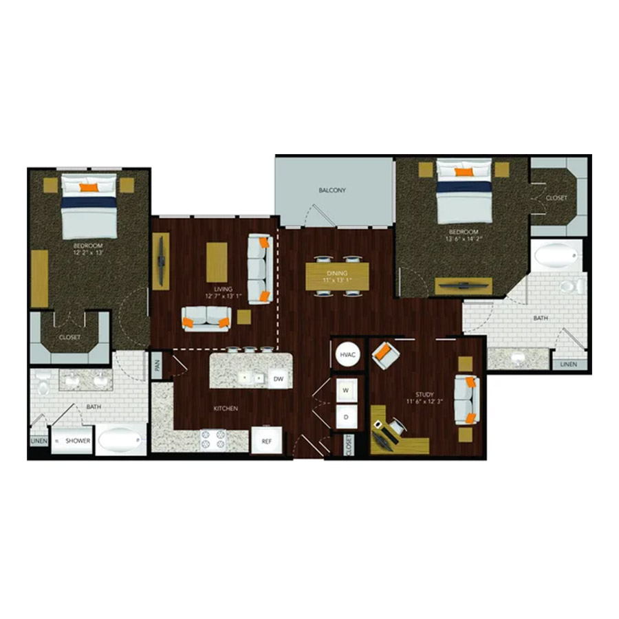 B2a floorplan layout