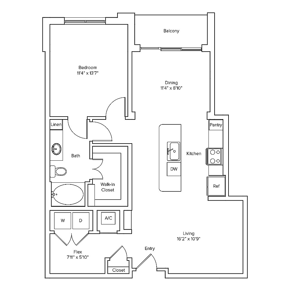 Mitchell floorplan layout