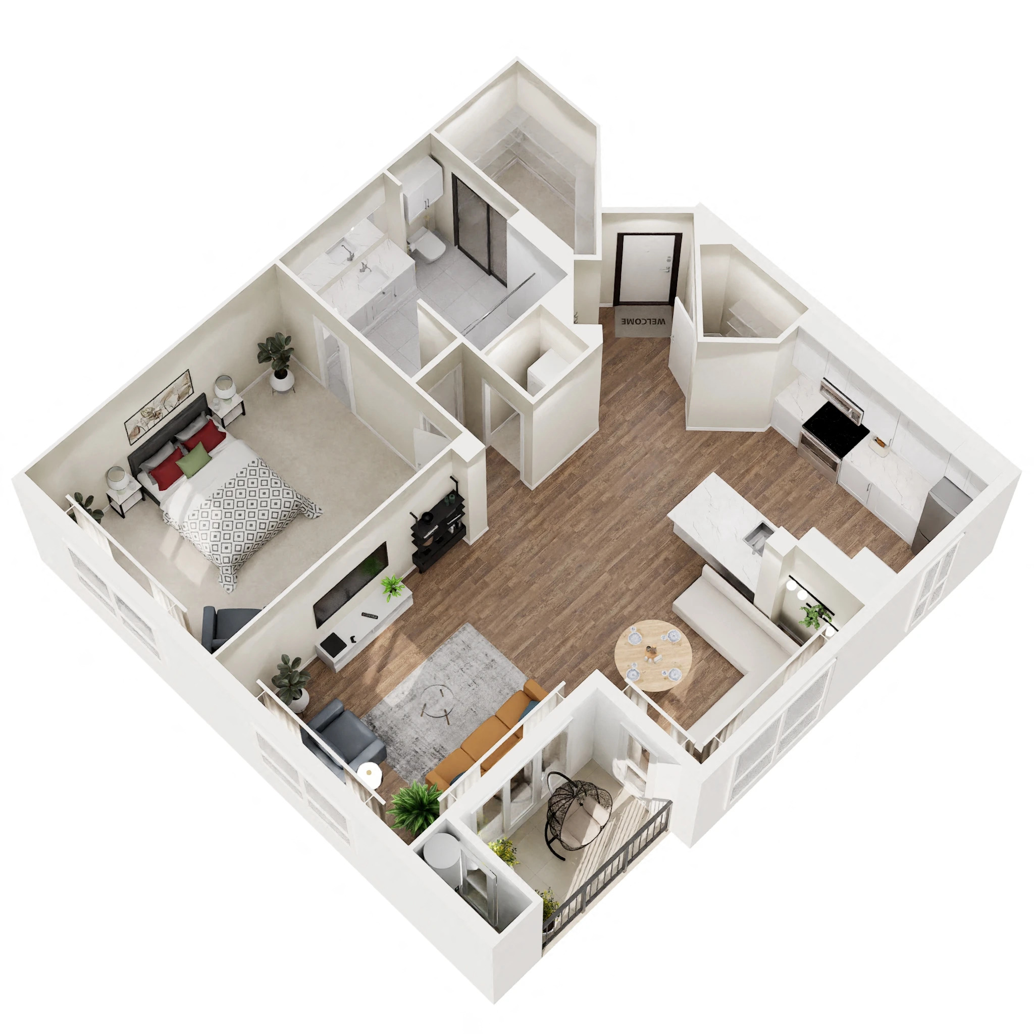 Be - Renovated floorplan layout