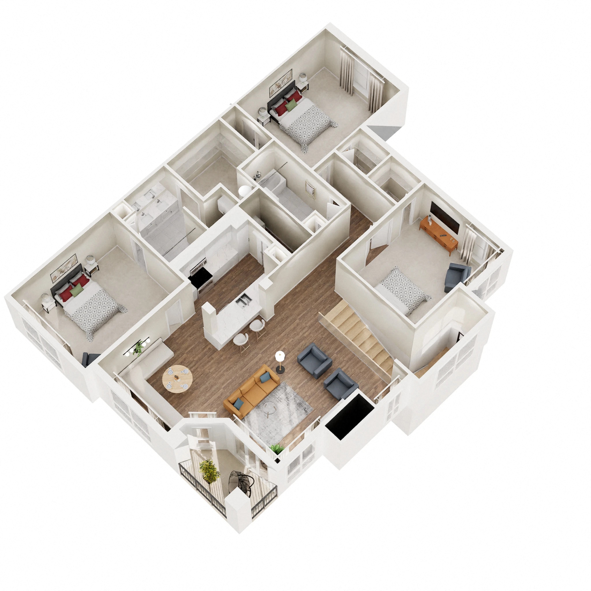 Fe - Renovated floorplan layout
