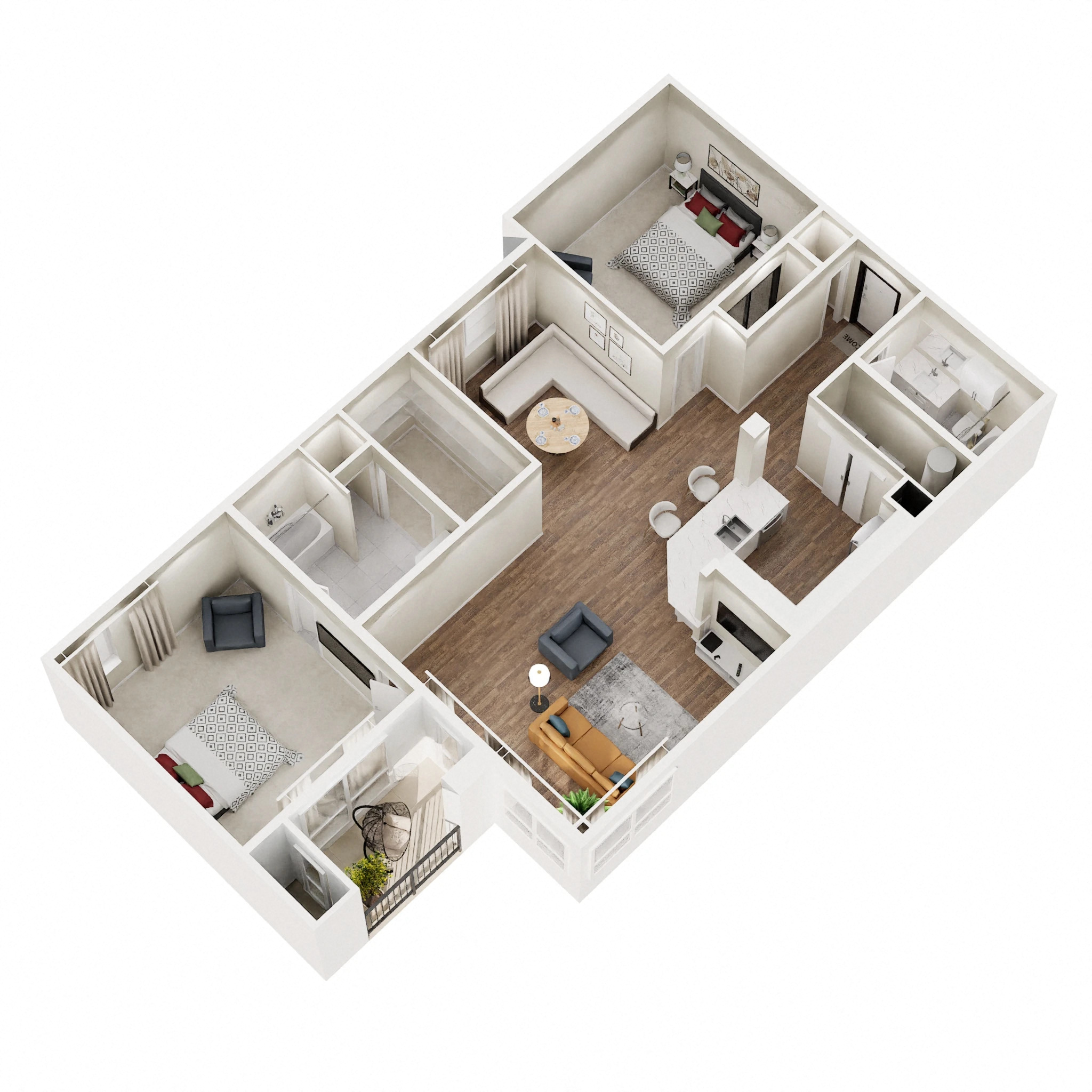 C - Renovated floorplan layout