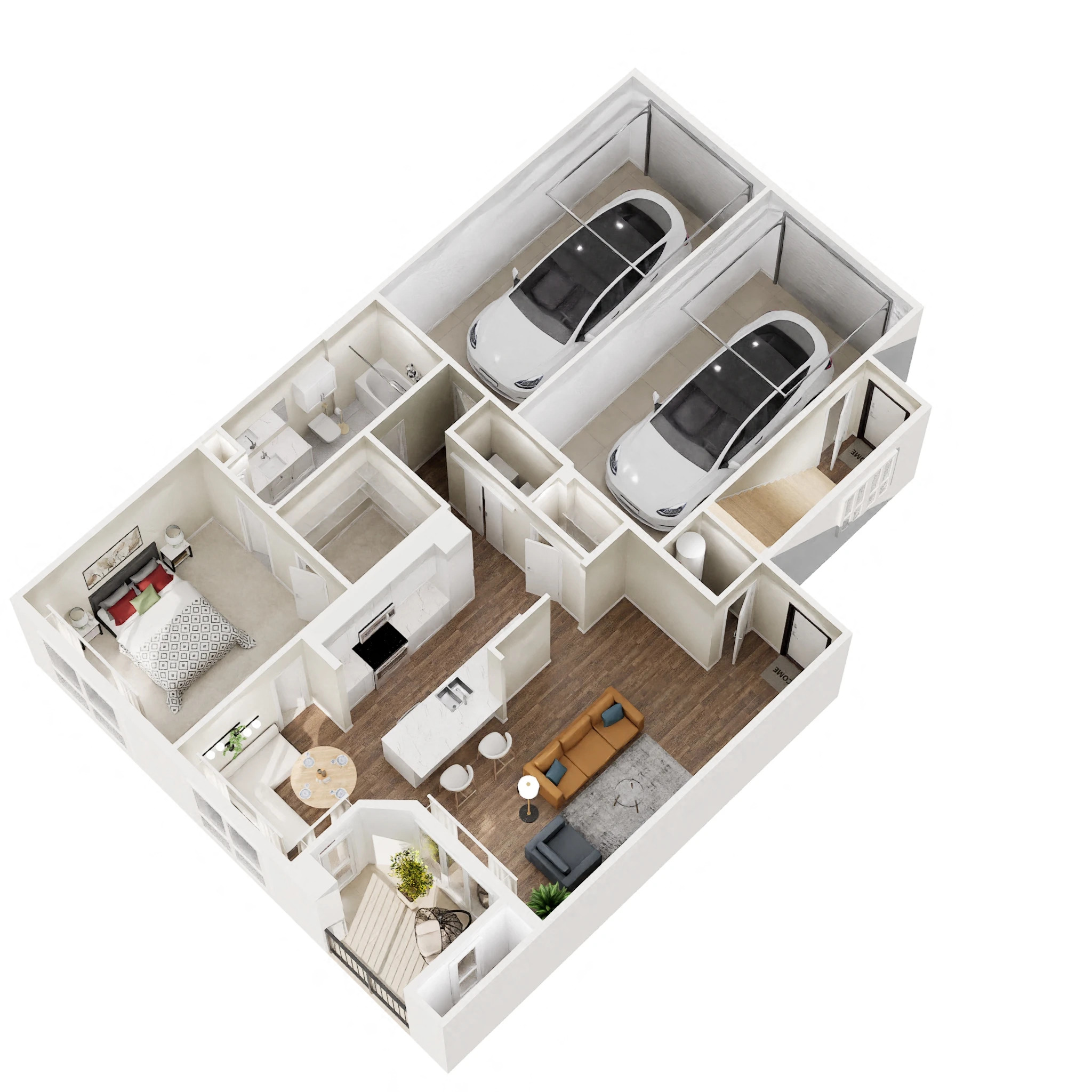 E - Renovated floorplan layout