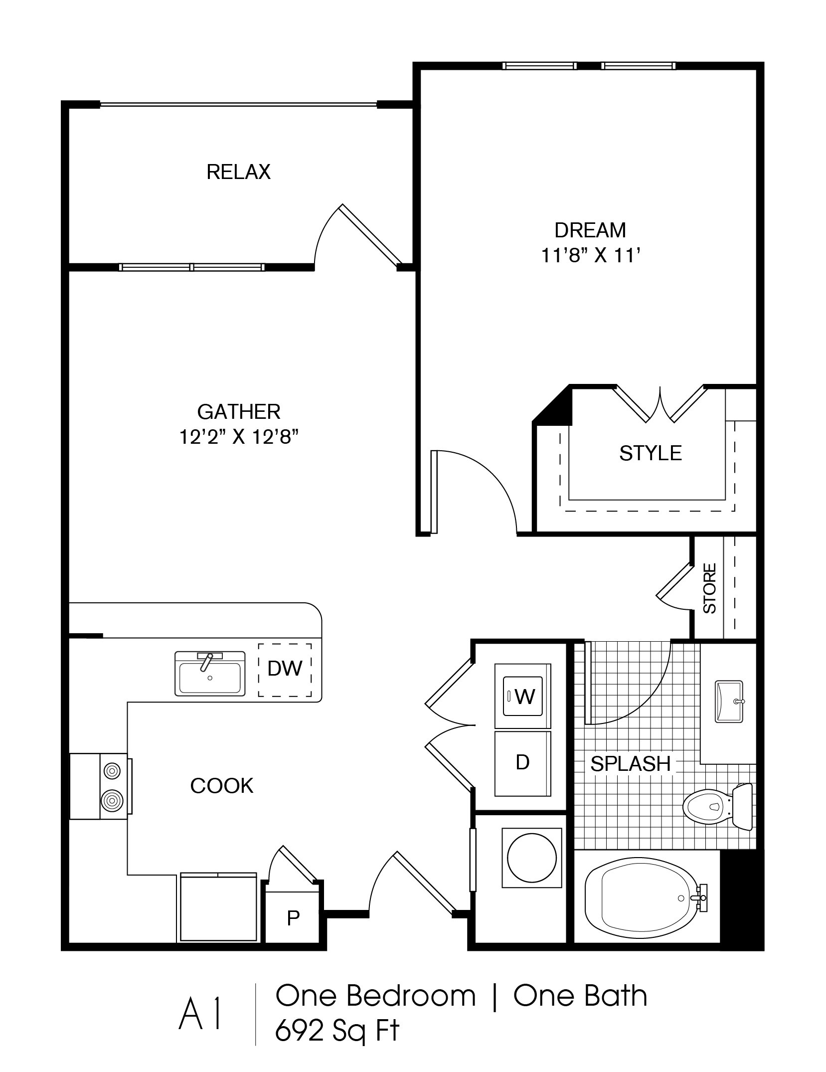 A1 floorplan layout