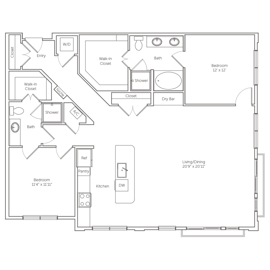 Mockingbird floorplan layout