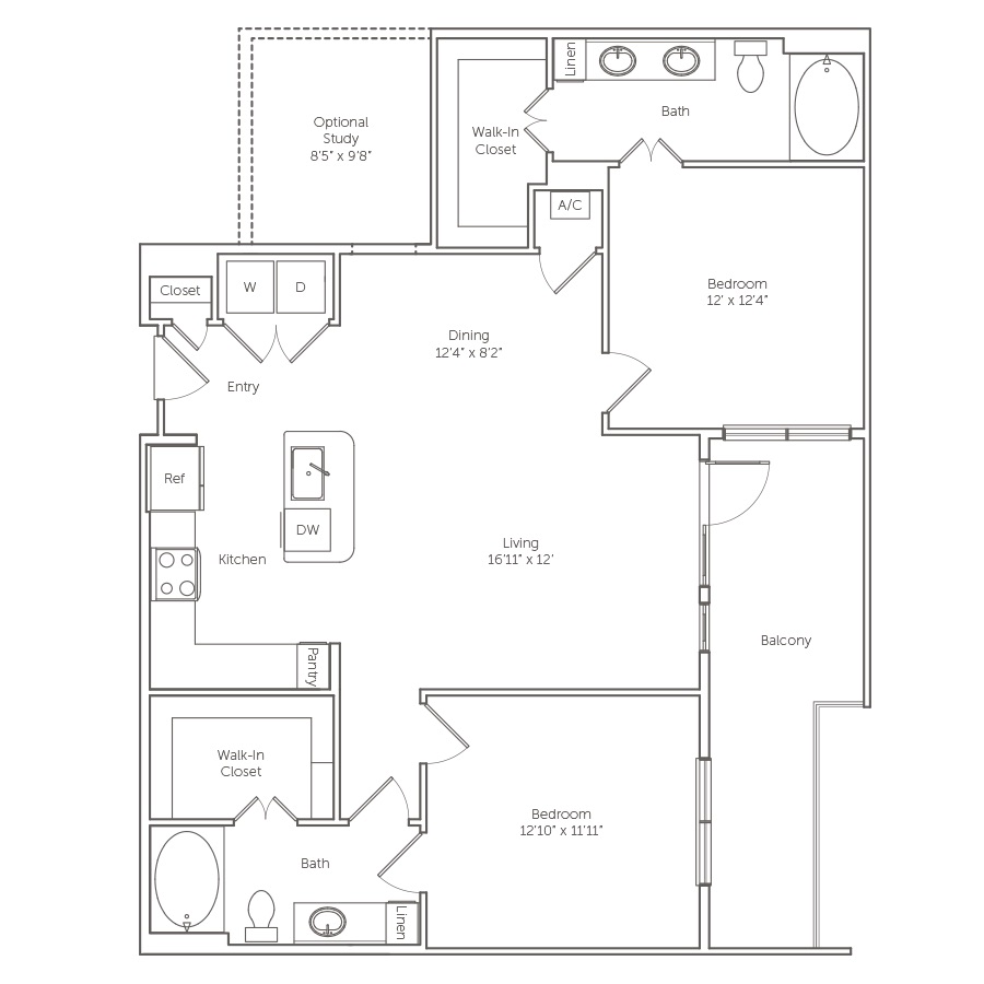 Bobwhite - 1180 floorplan layout