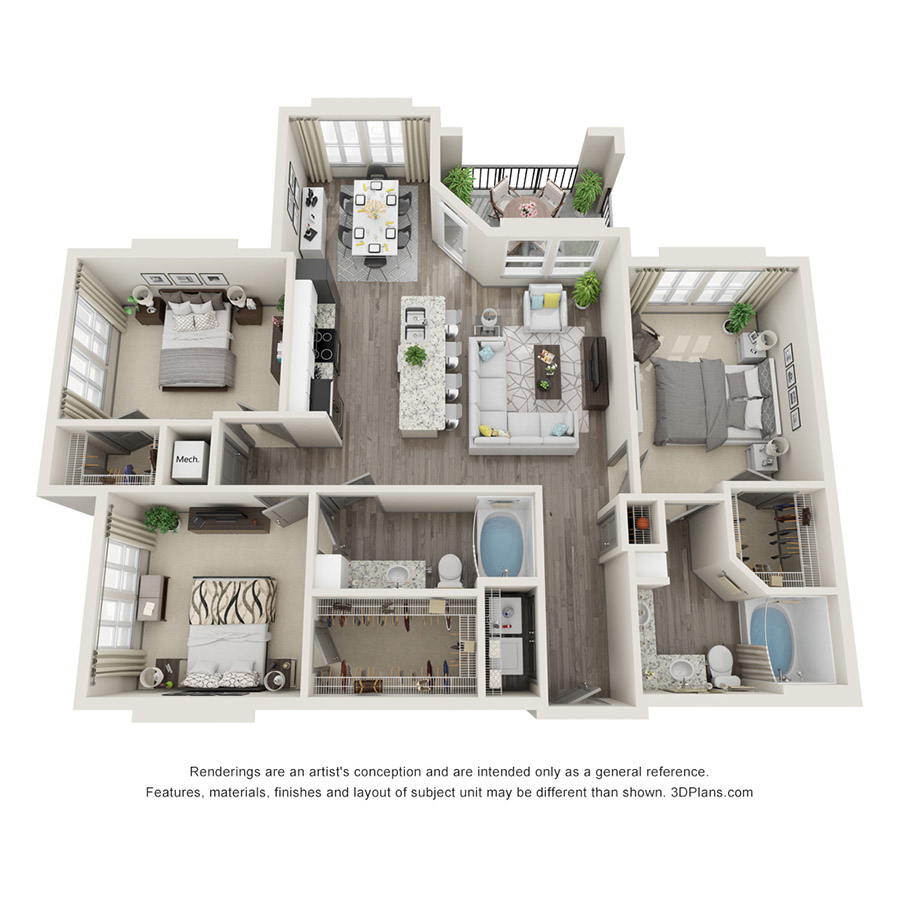E1-H floorplan layout