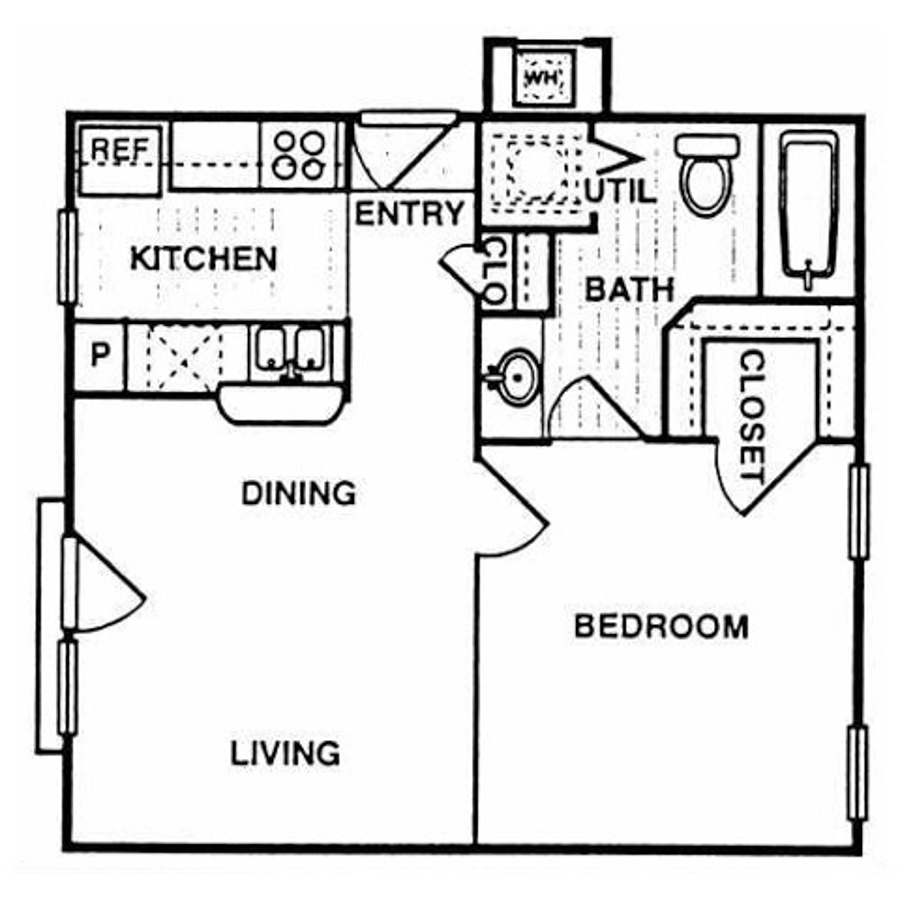 A floorplan layout