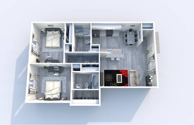 B1R floorplan layout